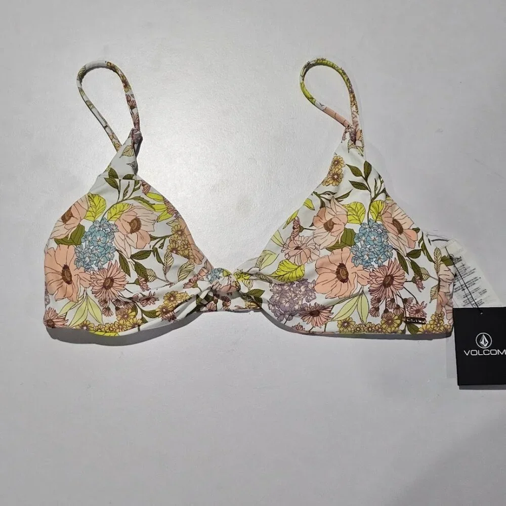 Volcom Big Poppy V-Neck Bikini Top - Picture 5 of 8